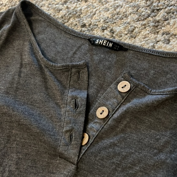 Shein Gray Romper - Picture 2 of 6